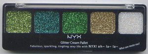 NYX Cosmetics Glitter Cream Pallet-#08 FRESH GREENS
