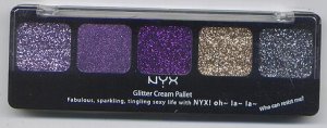 NYX Cosmetics Glitter Cream Pallet-#07 ROYAL VIOLETS