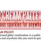 NYX Glitter Cream Pallet #02 EDEN! New!
