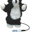 Mi Pet Plush Black & White Puppy Dancing MP3 Speaker-NIB! Too Cute & Funny!