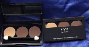 NYX 3 Color Eyeshadow Trio #14 HIGHLIGHT/BROWN/SUEDE
