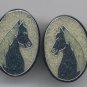 Inlayed HORSE Earrings-Beautiful-Hand Made Studs