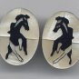 MOP HORSE Earrings-Beautiful-Hand Made Studs