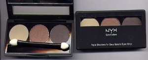 NYX 3 Color Eyeshadow Trio#19 BARELY/CHAMPAGNE/ROOT BER