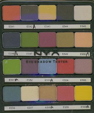 NYX Eyeshadow Tester Board-Color's ES41-60 NEW!