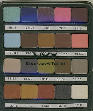 NYX Eyeshadow Tester Board-Color's ES121-140 NEW!