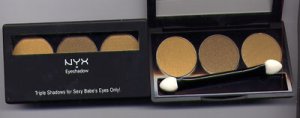 NYX 3 Color Eyeshadow Trio#18 YELLOW PEARL/GOLD/GOLDEN