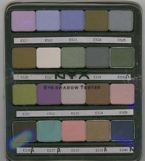 NYX Eyeshadow Tester Board-Color's ES21-40 NEW!
