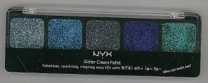 NYX Cosmetics Glitter Cream Pallet#11 Ocean Breeze