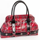 Rock N Roll Tartan Handbag  by Folter Brand New! SEXY! VEGAN!