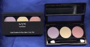 NYX 3 Color Eyeshadow Trio #2 Pink/Yellow/Lavender