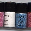 4 NYX GLITTER Powders-Hot COLORS! Discontinued!