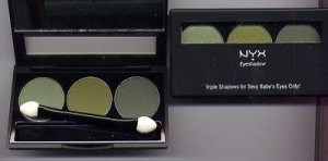 NYX 3 Color Eyeshadow Trio #8 LEAF /LIME/GREEN TEA