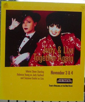 Liza & Judy Tribute Show- Transparency Show Poster!