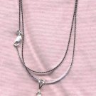 SS Prancing Horse Pendant w/20" Mirror Box Chain! $85.