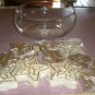 Floating Candles set w/ Gold Trimmed Bowl & 12 Candles-Beautiful Holiday Display