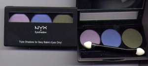 NYX 3 Color Eyeshadow Trio #9 LILAC /PACIFIC/KIWI