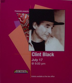 CLINT BLACK Transparency Poster! FABULOUS!