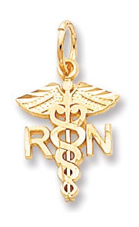 14KT Nurse Charm! Great Gift for your Fav RN!