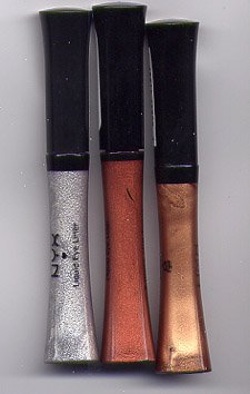 3 NYX "Expose U R Eyes" Liners-Bronzes & Silver! WOW