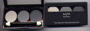 NYX 3 Color Eyeshadow Trio#20 PEARL/SILVER/CHARCOAL