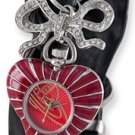 Ladies Vivienne Westwood RED Heart Tied Strap Watch NIB!! Retail $456.00
