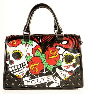 FOLTER Skull Web Bag Vegan! Very Cool!!