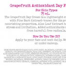 TimeBalm Grapefruit Antioxidant Day Face Cream By The Balm