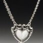 Marquis Spoon Heart Necklace w/ Chain by Silver Spoon Jewelry-FABULOUS !