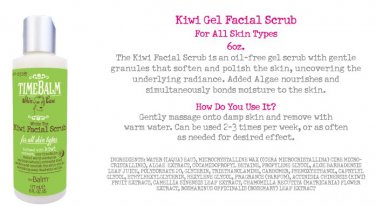 TimeBalm Kiwi Gel Facial Scrub By The Balm