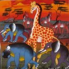 Safari World Oil on Canvas