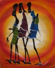 Walking By Oil on Canvas