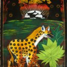 Hyena Strolling Oil on Canvas