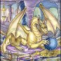 Golden Dragon Watercolor Print