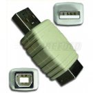5 Pack USB A Male to B Female - Green