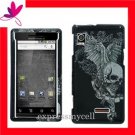 Hard Case Cover Skin Motorola Droid A855 Vintage SKULL