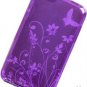 CANDY Case Cover for APPLE ipod Touch 2nd 3rd Generation ~ NEON  PURPLE  FLORAL