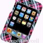 Hard Case Cover for  APPLE ipod Touch 2nd 3rd Generation ~ HOT PINK PLAID