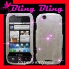 DIAMOND Case Cover Motorola CLIQ MB200 ~  SILVER BLING