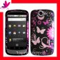 NEW Hard Case Cover for HTC GOOGLE NEXUS ONE 1 ~ MIDNIGHT FORAL & BUTTERFLY