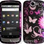 NEW Hard Case Cover for HTC GOOGLE NEXUS ONE 1 ~ MIDNIGHT FORAL & BUTTERFLY