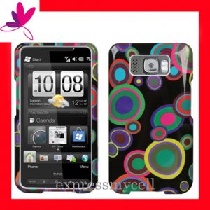NEW  PREMIUM Hard Case Cover for HTC HD2  ~  COLOR BUBBLE