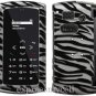 New Hard Case Cover for BOOST MOBILE & SPRINT Carrier SANYO INCOGNITO 6760  ~ 2D SILVER ZEBRA