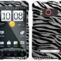 new Premium Hard CASE COVER for HTC EVO 4G ~ 2D SILVER ZEBRA
