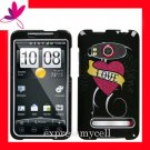 new Premium Hard CASE COVER for HTC EVO 4G ~ SPARKLE LOVE LEAF