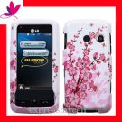 new Premium Hard CASE COVER for Straight Talk LG511C LG 511C 511  ~ SPRING FLOWER