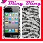 new Premium BLING BLING CASE COVER for APPLE iphone 4 4th Generation 4GS ~ DIAMOND ZEBRA