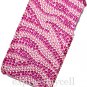 Premium BLING BLING CASE COVER for APPLE iphone 4 4th Generation 4GS ~ DIAMOND PINK & SILVER ZEBRA