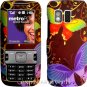 Straight Talk  & NET 10 PREMIUM Rubberized Coating Hard Case SAMSUNG R451C 451 ~ BUTTERFLY GARDEN