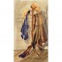 Coat Tree (Hall Tree) (16.25" H x 9" W, Medium; Giclee Print of Watercolor Painting)